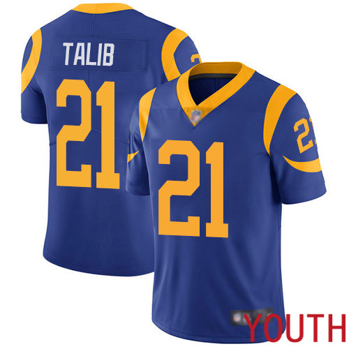 Los Angeles Rams Limited Royal Blue Youth Aqib Talib Alternate Jersey NFL Football 21 Vapor Untouchable